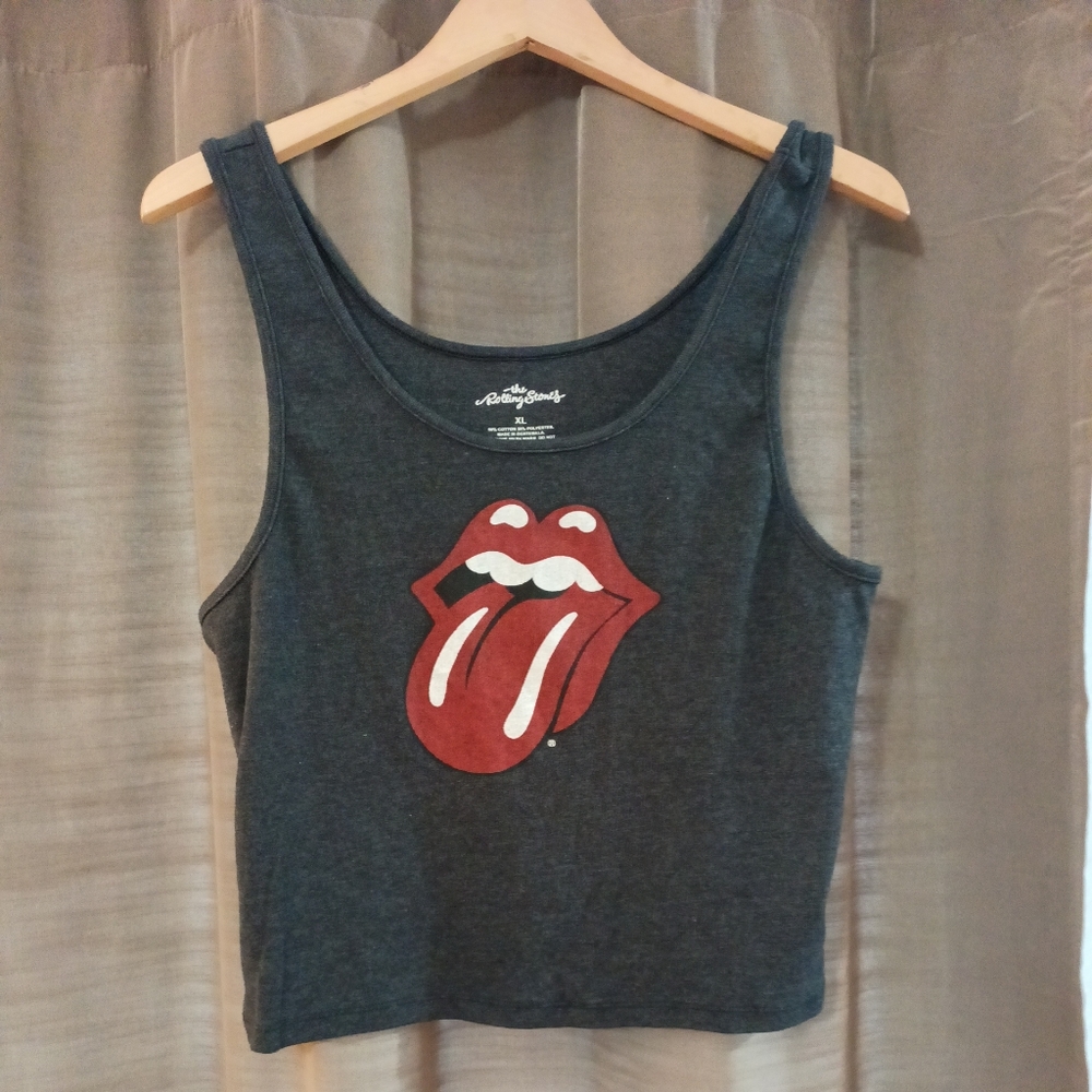 The Rolling Stones Graphic Print Crop Top XL